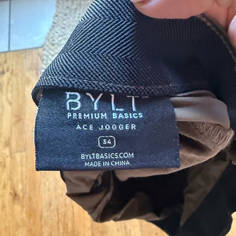 BYLT Premium Basic Ace Jogger Pants Size 34  Men’s Brown - Picture 4 of 4